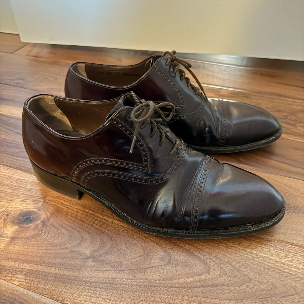 Bally Men's Dark Brown Oxford Shoes